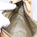 PRADA Shoulder Bag Leather Beige Silver BR3373 Auth am12571V-18