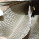 PRADA Shoulder Bag Leather Beige Silver BR3373 Auth am12571V-21