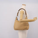 PRADA Shoulder Bag Leather Beige Silver BR3373 Auth am12571V-23