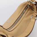 PRADA Shoulder Bag Leather Beige Silver BR3373 Auth am12571V-6