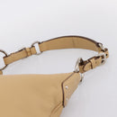PRADA Shoulder Bag Leather Beige Silver BR3373 Auth am12571V-8