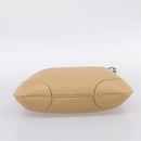 PRADA Shoulder Bag Leather Beige Silver BR3373 Auth am12571V-9
