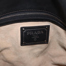 PRADA Shoulder Bag Nylon Leather Khaki Silver BR4549 Auth am12573V-20