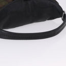 PRADA Shoulder Bag Nylon Leather Khaki Silver BR4549 Auth am12573V-7