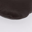 PRADA Shoulder Bag Leather Brown Silver Auth am12574V-17