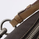 PRADA Shoulder Bag Leather Brown Silver Auth am12574V-9