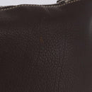 PRADA Shoulder Bag Leather Brown Silver Auth am12574V-2