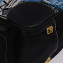PRADA Venice Tote Bag Nylon Leather Multicolor Gold Auth am12575V-18