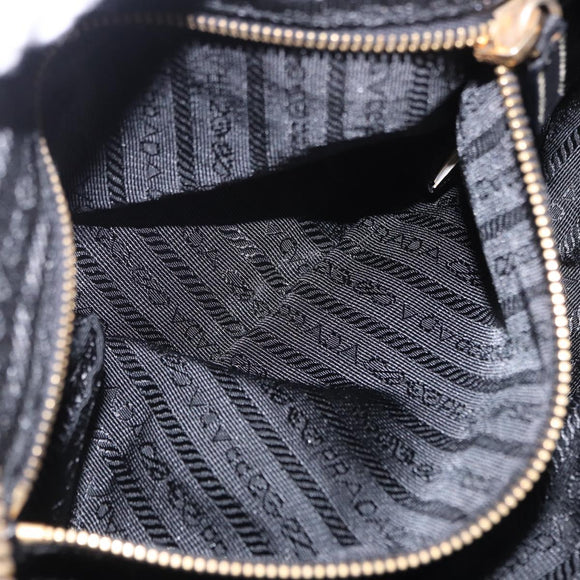 PRADA Venice Tote Bag Nylon Leather Multicolor Gold Auth am12575V