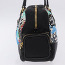 PRADA Venice Tote Bag Nylon Leather Multicolor Gold Auth am12575V-3