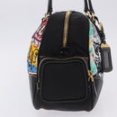 PRADA Venice Tote Bag Nylon Leather Multicolor Gold Auth am12575V-4