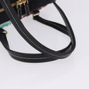 PRADA Venice Tote Bag Nylon Leather Multicolor Gold Auth am12575V-7