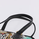 PRADA Venice Tote Bag Nylon Leather Multicolor Gold Auth am12575V-14
