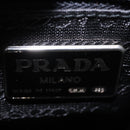 PRADA Chain Shoulder Bag Leather Black Gold Auth am12576V-25