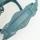 BALENCIAGA The City Hand Bag Leather 2way Light Blue 115748 Auth am12583V-17