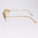 CHANEL CC Rimless Sunglasses metal Orange CC Auth am12585M-8