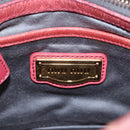 Miu Miu Side Ribbon Hand Bag Leather 2way Pink Gold Auth am12586V-25