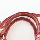 Miu Miu Side Ribbon Hand Bag Leather 2way Pink Gold Auth am12586V-15