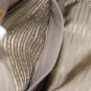 PRADA Tote Bag Taurillon Clemence Leather Gray Gold Auth am12588V-25