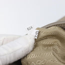 PRADA Tote Bag Taurillon Clemence Leather Gray Gold Auth am12588V-11