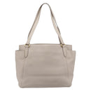 PRADA Tote Bag Taurillon Clemence Leather Gray Gold Auth am12588V-2