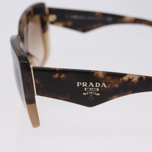 PRADA Sunglasses plastic Brown CC Auth am12589V