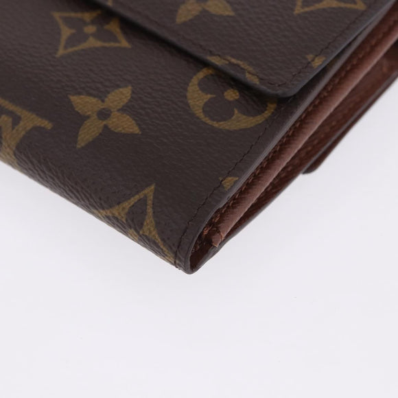 LOUIS VUITTON Monogram Portefeuille Elise Trifold Wallet M61654 LV Auth am12590V