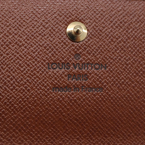 LOUIS VUITTON Monogram Portefeuille Elise Trifold Wallet M61654 LV Auth am12590V