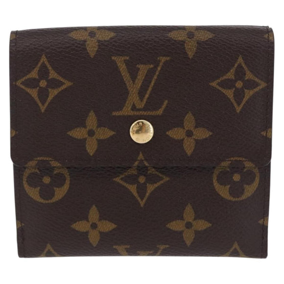 LOUIS VUITTON Monogram Portefeuille Elise Trifold Wallet M61654 LV Auth am12590V