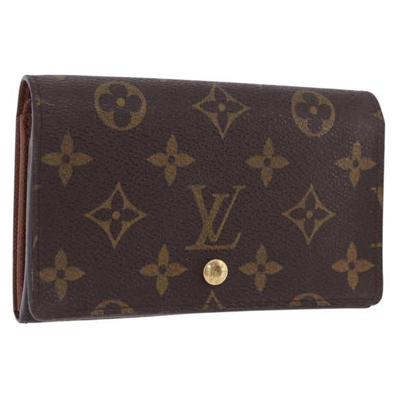 LOUIS VUITTON Porte Monnaie Billets Tresor Wallet M61730 LV Auth am12591V