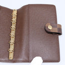 LOUIS VUITTON Damier Ebene Agenda PM Day Planner Cover R20700 LV Auth am12595V-15