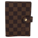 LOUIS VUITTON Damier Ebene Agenda PM Day Planner Cover R20700 LV Auth am12595V-2