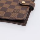 LOUIS VUITTON Damier Ebene Agenda PM Day Planner Cover R20700 LV Auth am12595V-8