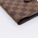 LOUIS VUITTON Damier Ebene Agenda PM Day Planner Cover R20700 LV Auth am12595V-9