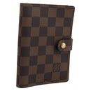 LOUIS VUITTON Damier Ebene Agenda PM Day Planner Cover R20700 LV Auth am12596V-1