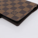LOUIS VUITTON Damier Ebene Agenda PM Day Planner Cover R20700 LV Auth am12596V-16