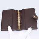 LOUIS VUITTON Damier Ebene Agenda PM Day Planner Cover R20700 LV Auth am12596V-8