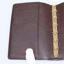 LOUIS VUITTON Damier Ebene Agenda PM Day Planner Cover R20700 LV Auth am12596V-18