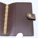 LOUIS VUITTON Damier Ebene Agenda PM Day Planner Cover R20700 LV Auth am12596V-19