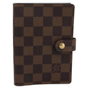 LOUIS VUITTON Damier Ebene Agenda PM Day Planner Cover R20700 LV Auth am12596V-13