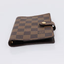 LOUIS VUITTON Damier Ebene Agenda PM Day Planner Cover R20700 LV Auth am12596V-6