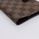 LOUIS VUITTON Damier Ebene Agenda PM Day Planner Cover R20700 LV Auth am12596V-14