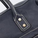CELINE Hand Bag Leather Black Gold Auth am12599V-15