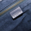 CELINE Hand Bag Leather Black Gold Auth am12599V-17