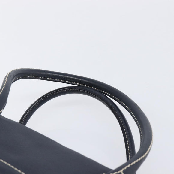 CELINE Hand Bag Leather Black Gold Auth am12599V