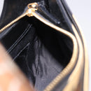 Salvatore Ferragamo Leopard Hand Bag Nylon Leather Beige Gold Auth am12601V-22
