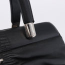 Christian Dior Carreño Hand Bag Leather Black Silver Auth am12602SAM-15