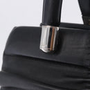 Christian Dior Carreño Hand Bag Leather Black Silver Auth am12602SAM-17