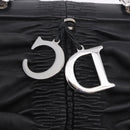 Christian Dior Carreño Hand Bag Leather Black Silver Auth am12602SAM-20
