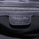 Christian Dior Carreño Hand Bag Leather Black Silver Auth am12602SAM-22
